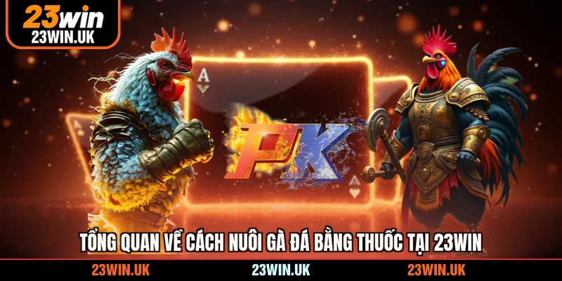 Tổng quan về cách nuôi gà đá bằng thuốc tại 23WIN